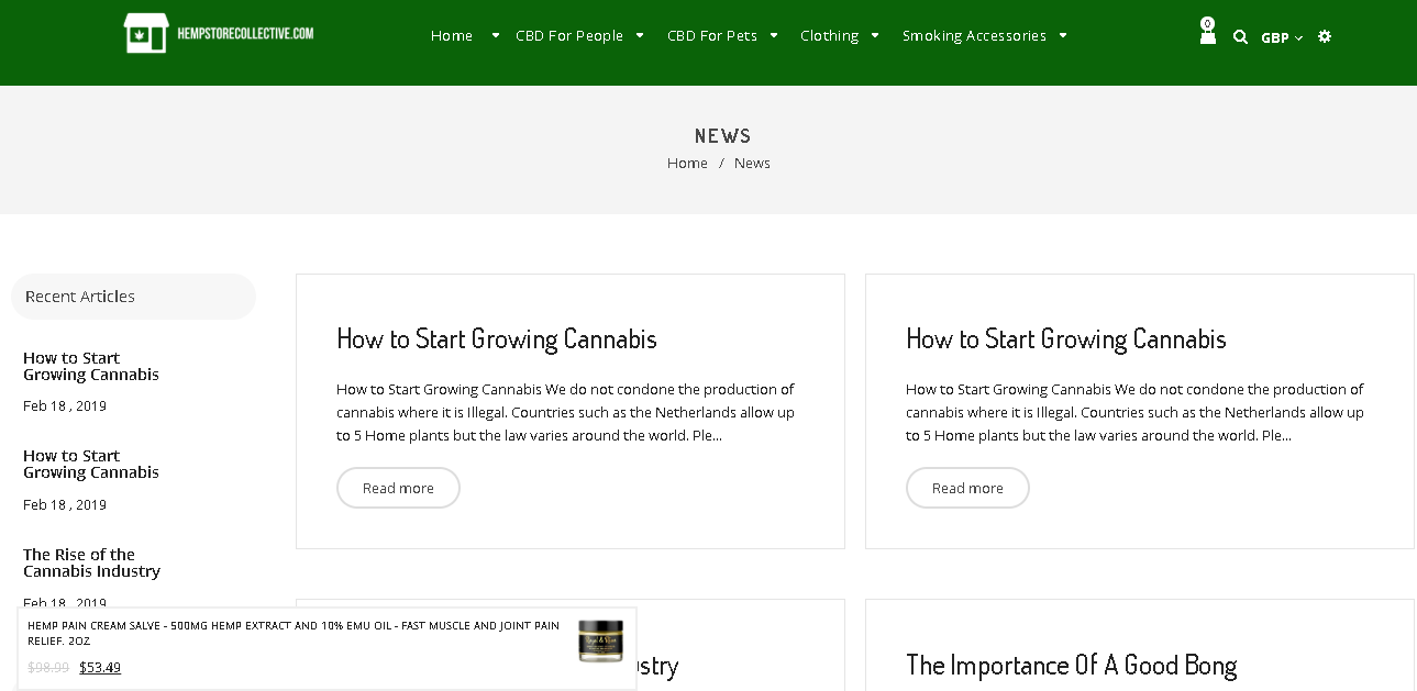 hempstorecollective.com - webdevdons.com